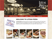Tablet Screenshot of litzaspizza.com